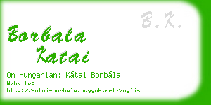 borbala katai business card
